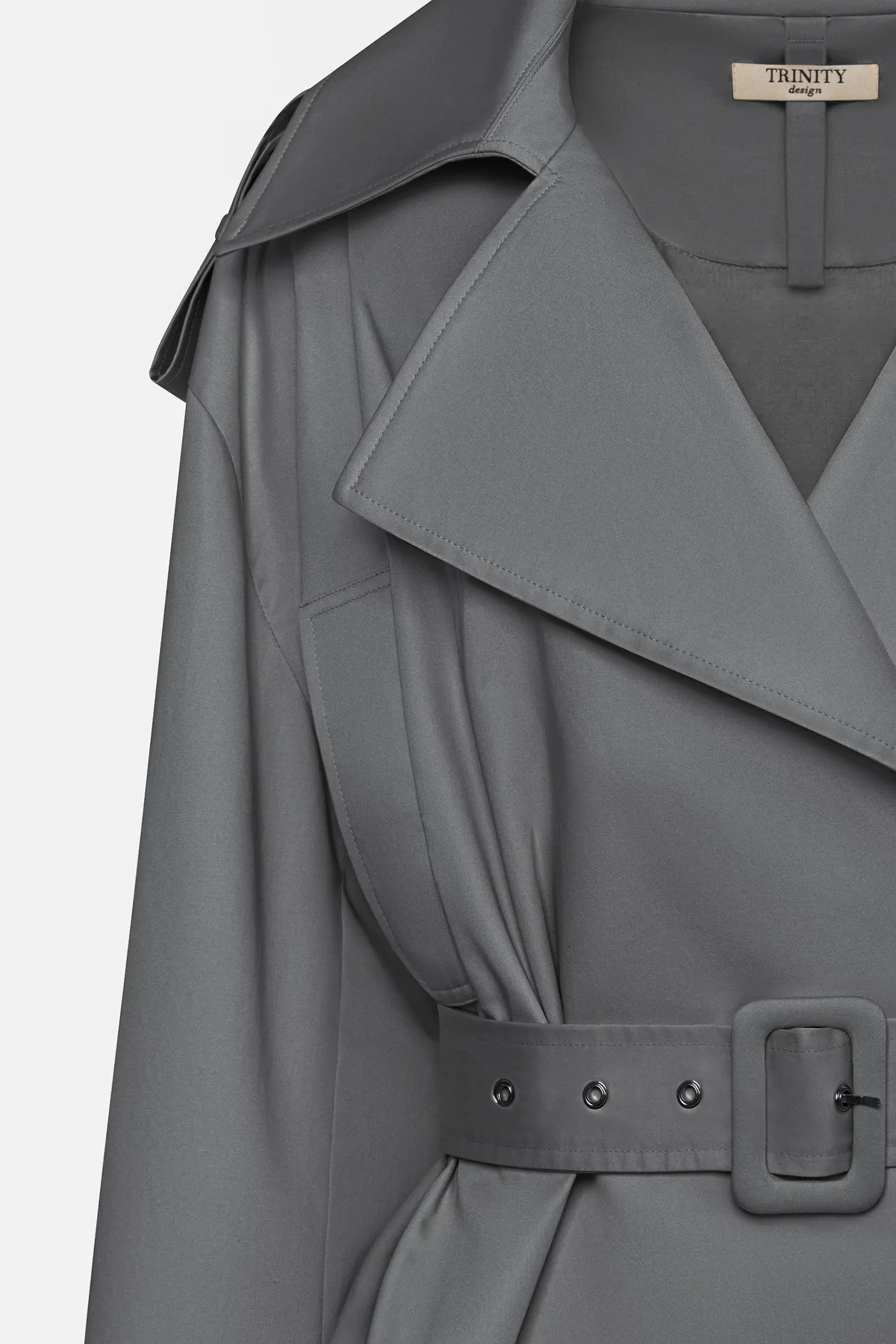 Graphite trench coat  - photo 2